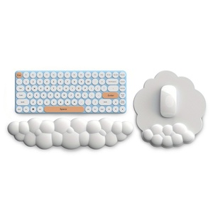 ODM Ergonomic Cloud PU Wrist Rest and Mousepad Set Wrist Guard Mouse Pad Set Cloud Keyboard Wrist Support Ergonomic Mouse Pad - Product Image 5
