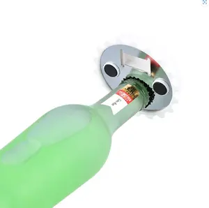 Bar Accessory Promotion Gift Kitchen Gadget ABS Custom Logo Magnetic Beer Bottle Opener