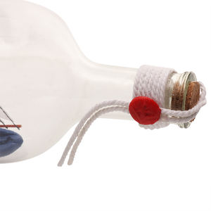 11'' Nautische ambachten Groot antiek cadeau Passat Hoogschip Gedetailleerd model schip <span class=keywords><strong>in</strong></span> de fles Souvenirs Cadeaus Decoratie Glazen vlotter - Product Image 4