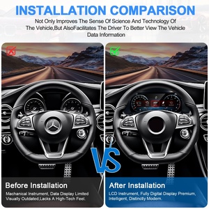 New 12.3" <b>Car</b> LCD Dashboard <b>for</b> Mercedes Benz C GLC Class W205 X253 2015 2019 <b>Speedometer</b> Digital Cluster Instrument Kilometer - Product Image 3