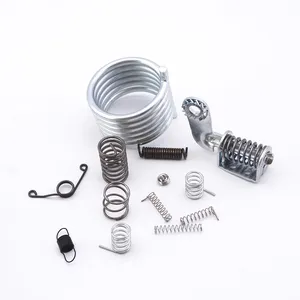 Custom metal clip small stainless steel stamping big spiral torsion carbon clamp flat coil clip spring