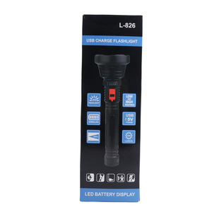 USB sạc <span class=keywords><strong>LED</strong></span> <span class=keywords><strong>Torch</strong></span> đèn mạnh mẽ & tầm xa không thấm nước cắm trại đèn pin với ABS cơ thể IP65 đánh giá cho chiến thuật sử dụng - Product Image 5