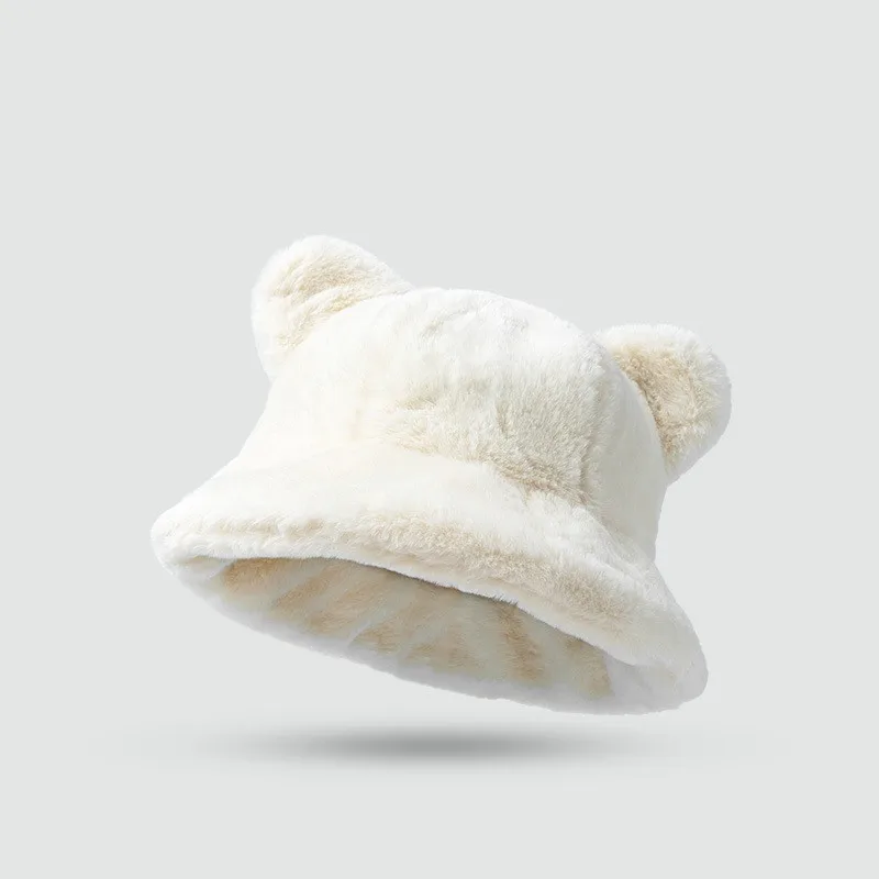Cute & Warm Fuzzy Bear Ears Hat - Perfect Winter Accessory display picture 2