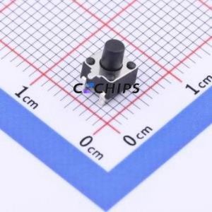 GT-TC072A-H055-L1 Tactile Switch SMD-3P,4.5x4.5mm Switch Single Pole Single Throw Round Button 1.6N Horizontal Mount - Product Image 1