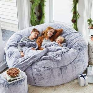 Vente chaude en ligne remplissage géant intérieur grande chaise confortable adulte pouf canapé
