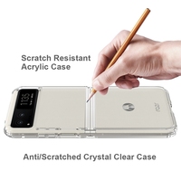 Vente chaude Transparent Clair Antichoc Dur PC Souple TPU Téléphone Portable Cas Pour Motorola Moto Razr 2023 Z Flip 5 4