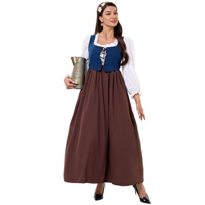 S-XL robe Renaissance Costume maître de <span class=keywords><strong>ferme</strong></span> avec femme de chambre cour européenne robe vintage <span class=keywords><strong>médiévale</strong></span> - Product Image 6