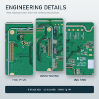 Carte mère PCB HDI personnalisée à 4 étapes pour casque VR/MR, 12-16 couches, impédance contrôlée, FR4 haute température, ENIG 0,5-3 oz