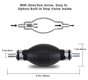 Tubo di aspirazione manuale della pompa del carburante dell'automobile della pompa dell'olio del Gas della mano di plastica per la pompa Diesel della benzina del carburante di sintonizzazione della benzina liquida della barca - Product Image 3