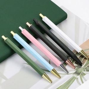 Luxury Metal Ballpoint <b>Pen</b> Custom Logo Hexagonal Click <b>Pen</b> for Business and Promotional Gifts - Product Image 2