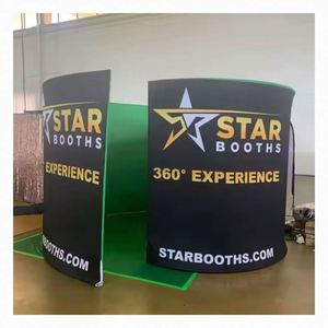 Cabine photo 360° avec éclairage LED et fond lumineux – Accessoires de fête - Product Image 4