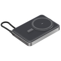 Pengisi Daya Nirkabel Magnetik 15W, Power Bank Portabel, Baterai Li-Polymer, Antarmuka Tipe-C. Satu Perangkat Serbaguna