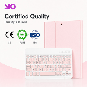 Étui Clavier Protecteur en Cuir PU Sans Fil avec <span class=keywords><strong>Coque</strong></span> Détachable et Support pour <span class=keywords><strong>iPad</strong></span> 10.2 (9e, 8e, 7e Génération), <span class=keywords><strong>Air</strong></span> 3, Pro 10.5 - Product Image 5
