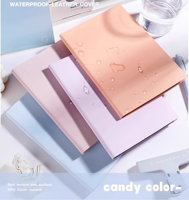 Cahier en PU A5 couleur bonbon Style rétro Linessoft couverture en cuir fil thermique couture pour étudiants du collège bloc-notes de l'école