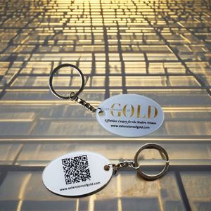 Wholesale Custom Acrylic Keychain, Custom Printed QR Code Free Promotional Advertising - Product Image 3