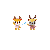 Énorme jouet en peluche de renne personnalisé, animaux en peluche de noël comme les cerfs de dentiste et de médecin, jouet et poupées, faible vente, quantité minimale de commande