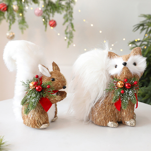 Decorazioni Natalizie per la Casa in Vendita: Ornamenti a Forma di Cervo, Volpe e Scoiattolo, Regali da Tavola, Decorazioni Natalizie a Tema Animale - Product Image 3