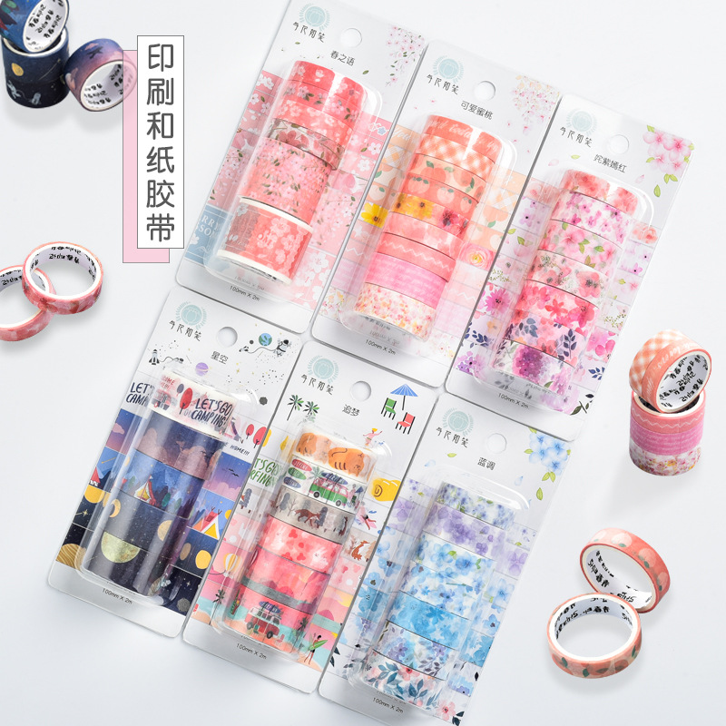 Tape Manufacturer Personalized Design Self Adhesive Tape,Color Decoration Masking Paper Sticker Washi Tape Custom Printed