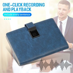 nouveau bloc - notes de banque de puissance de verrouillage d'empreintes digitales en cuir fou avec enregistrement Bluetooth - Product Image 3