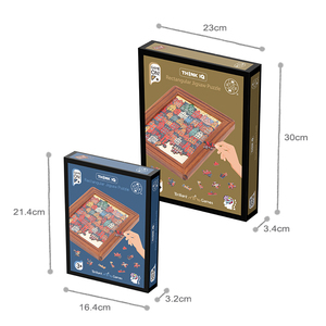 Cadre de puzzle rectangulaire en bois en gros, cadre photo mural décoratif style ville européenne, cadeau éducatif personnalisé OEM pour adultes - Product Image 6