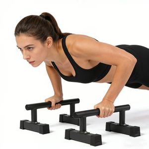 室内用滑り止め高品質パラレットディップスタンドバー体操用メタルプッシュアップバー筋力トレーニング用 - Product Image 1