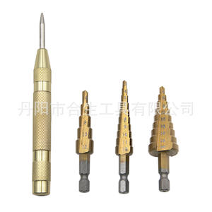 Mr <b>Drill</b> Metric <b>Step</b> <b>Drill</b> Bits 3-12 4-12 4-20mm Hex Shank Titanium Plated For Nonferrous Metals - Product Image 3