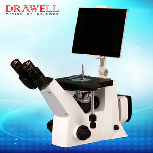 Drawell MDS300 야금 현미경 객관적인 실험실 쌍안경 거꾸로 야금 현미경 - Product Image 3