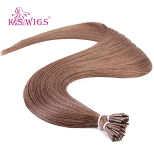 Wholesale 100% Chinese Remy Human Hair I tip Extension Cuticle Aligned Double Drawn Soft No Shedding Dark Color Natural Straight - Product Image 3