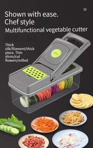 Rebanador de verduras Manual 12 en 1, rallador de alimentos, <span class=keywords><strong>mandolina</strong></span> - Product Image 2