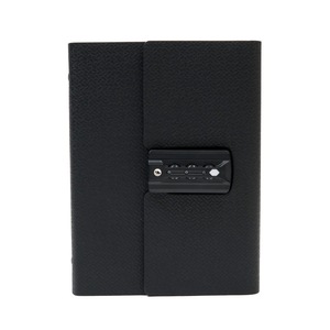 Mật Khẩu Organizer Luxury Planner A5 <span class=keywords><strong>PU</strong></span> Bìa Cứng Máy Tính Xách Tay Với Thẻ Pocket Code Lock Tùy Chỉnh Deboss LOGO 6 Vòng Tạp Chí - Product Image 1