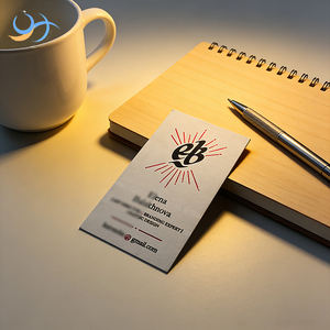 Bijoux de luxe avec estampage à chaud |   Cartes de visite personnalisées en papier coton épais de qualité supérieure avec marquage en relief personnalisé et pour professionnels - Product Image 2