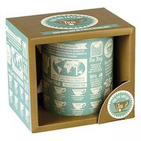 Boîte cadeau en carton ondulé recyclable avec logo personnalisé imprimé en relief pour l'emballage de tasses à café et de vaisselle