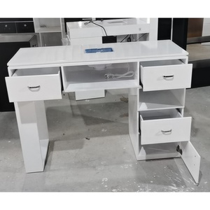 Blanc twin à rouler or enfants <span class=keywords><strong>aspirateur</strong></span> versez avec tiroirs collecteur de poussière pour ongles meubles de salon de table de <span class=keywords><strong>manucure</strong></span> - Product Image 3