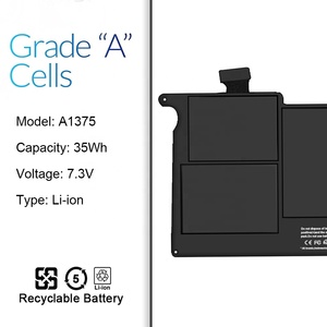 แบตเตอรี่แล็ปท็อป A1495สำหรับ <span class=keywords><strong>MacBook</strong></span> <span class=keywords><strong>Air</strong></span> <span class=keywords><strong>11</strong></span> "A1370 2011 A1465 2012 <span class=keywords><strong>2013</strong></span> A1406แบตเตอรี่โน้ตบุ๊ค - Product Image 5