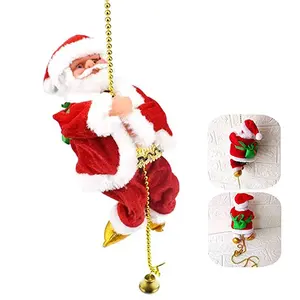 Regalo de Navidad Juguete eléctrico de cuerda de escalada de Papá Noel Seguro y duradero Funciona con pilas
