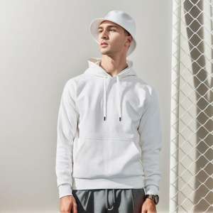 Sudaderas con Capucha para Hombre 100% Algodón al por Mayor, Sudadera Informal de Alta Calidad con Logotipo Bordado e Impreso Personalizado para la Temporada de Primavera - Product Image 4