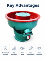 Vibrationspoliermaschine für Elektronik & Schmuck Oberflächenpolieren Langlebiges Metallpoliergerät