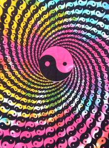 Póster pequeño de algodón para colgar en la pared, tapices Yin Yang de varios colores para decoración del hogar, hermoso hecho a mano por consignadores indios - Product Image 4