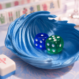 Vassoio per Dadi Mahjong a Forma di Onda Oceanica Stampato in 3D, Ciotola Porta Dadi Curva a Forma di Onda, Porta Dadi Multiuso per Giochi da Tavolo - Product Image 3