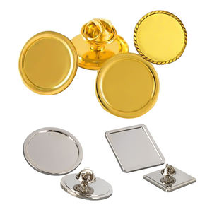 دبابيس معدنية فارغة للطباعة بالتسامي بالجملة، دبابيس ذهبية مستطيلة ومثلثة ودائرية، دبابيس مينا - Product Image 1