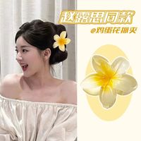 Mode été fleur pince à cheveux requin épingle à cheveux Barrettes élastique pour queue de cheval plage tête accessoires femmes filles pince à cheveux