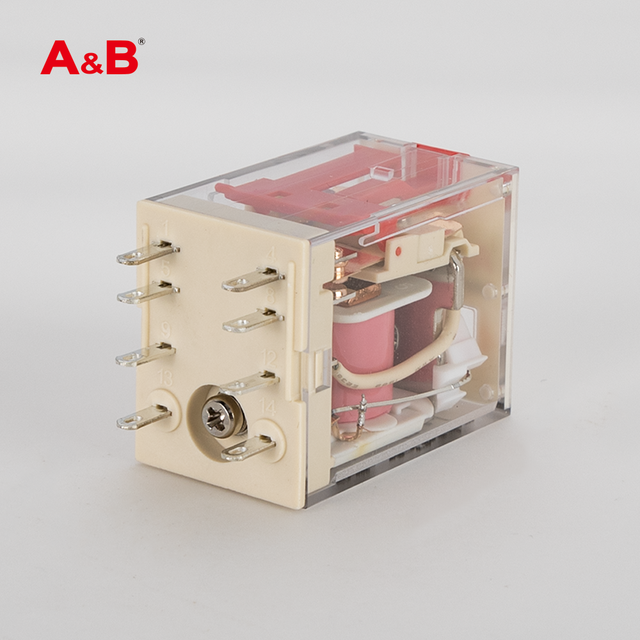 A&B ABKC4C0-ST Relay with 2-pole 8-pin 250VAC, Suitable for Motor Controllers, Imported with Original and Stable Performance