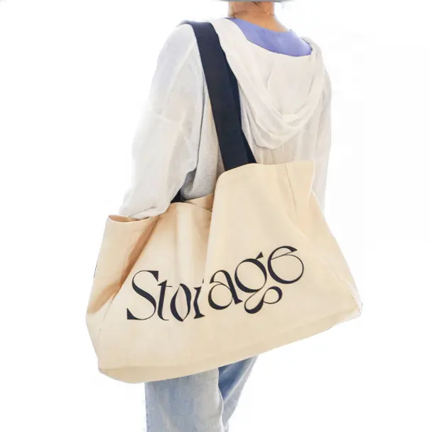 Personal isierte benutzer definierte Logo Leinwand robuste Tasche Baumwolle Geschenk einkaufen Umwelt freundliche Einkaufstasche