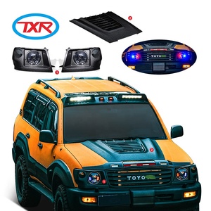 Hot Auto Außen zubehör Tür Visier Kotflügel abdeckung Motorhauben schutz Dach Suchscheinwerfer Hauben schaufel für TOYOTA Land Cruiser LC100 - Product Image 2