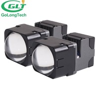 AILCAR Offre Spéciale 1.5 pouces BiLED matrice mini projecteur phare de voiture projecteur lentille bi led 12V 6000K projecteur phare antibrouillard