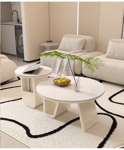 Mesa Auxiliar Redonda de Madera para Dormitorio, Mesa Auxiliar de Lujo para Sala de Estar, Venta al por Mayor - Product Image 5