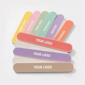 Esponjas de Uñas al por Mayor con Logotipo Personalizado, Limas de Manicura Desechables Dobles, Limas y Pulidores 100/180 - Product Image 1