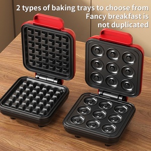 Usine directe <span class=keywords><strong>Mini</strong></span> gaufrier électrique Portable et petit déjeuner Sandwich <span class=keywords><strong>grille</strong></span>-<span class=keywords><strong>pain</strong></span> multifonctionnel en aluminium usage domestique - Product Image 4