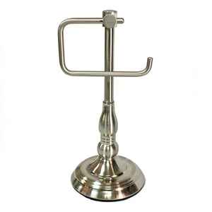 Modern Standing Metal <b>Towel</b> <b>Rack</b> Round Base Rust Resistant Single Tier Bathroom <b>Storage</b> Holder - Product Image 1
