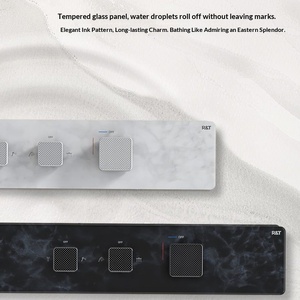 Plataforma de Ducha para Niños R&T S40 con Barra Deslizante, Montaje en Pared, Salida de Cobre de Cuatro Vías - Product Image 3